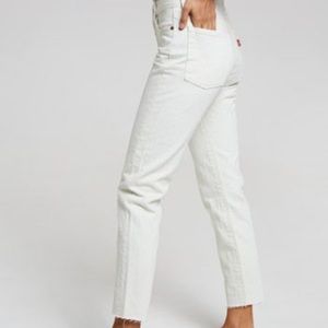Levi’s Wedgie Fit White Jeans Size 28